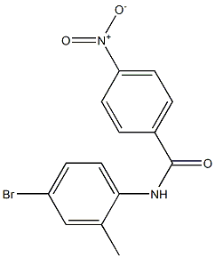N-(4-bromo-2-methylphenyl)-4-nitrobenzamide 结构式