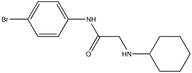 N-(4-bromophenyl)-2-(cyclohexylamino)acetamide 结构式