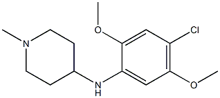 N-(4-chloro-2,5-dimethoxyphenyl)-1-methylpiperidin-4-amine 结构式