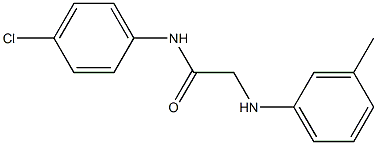 N-(4-chlorophenyl)-2-[(3-methylphenyl)amino]acetamide 结构式