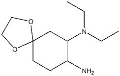 N-(8-amino-1,4-dioxaspiro[4.5]dec-7-yl)-N,N-diethylamine 结构式