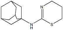 N-(adamantan-1-yl)-5,6-dihydro-4H-1,3-thiazin-2-amine 结构式