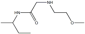 N-(butan-2-yl)-2-[(2-methoxyethyl)amino]acetamide 结构式