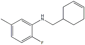 N-(cyclohex-3-en-1-ylmethyl)-2-fluoro-5-methylaniline 结构式