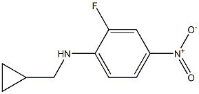 N-(cyclopropylmethyl)-2-fluoro-4-nitroaniline 结构式