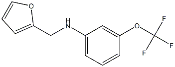 N-(furan-2-ylmethyl)-3-(trifluoromethoxy)aniline 结构式