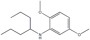 N-(heptan-4-yl)-2,5-dimethoxyaniline 结构式