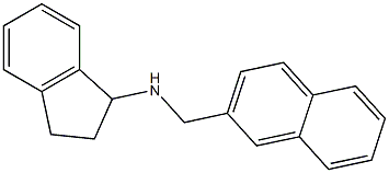 N-(naphthalen-2-ylmethyl)-2,3-dihydro-1H-inden-1-amine 结构式