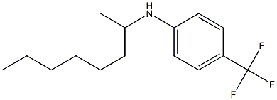 N-(octan-2-yl)-4-(trifluoromethyl)aniline 结构式