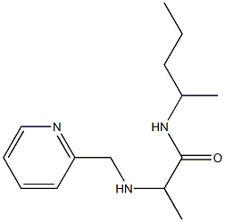 N-(pentan-2-yl)-2-[(pyridin-2-ylmethyl)amino]propanamide 结构式