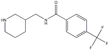 N-(piperidin-3-ylmethyl)-4-(trifluoromethyl)benzamide 结构式