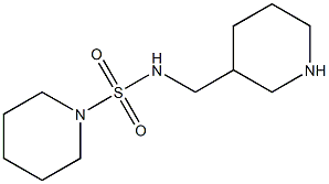 N-(piperidin-3-ylmethyl)piperidine-1-sulfonamide 结构式