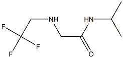 N-(propan-2-yl)-2-[(2,2,2-trifluoroethyl)amino]acetamide 结构式