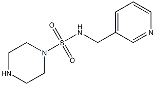 N-(pyridin-3-ylmethyl)piperazine-1-sulfonamide 结构式