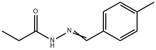 Propanoic  acid,  2-[(4-methylphenyl)methylene]hydrazide 结构式