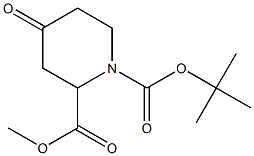 Methyl N-Boc-4-piperidone-2-carboxylate 结构式