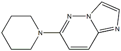 6-Piperidin-1-yl-imidazo[1,2-b]pyridazine 结构式