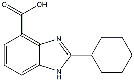 2-Cyclohexyl-1H-benzoimidazole-4-carboxylic acid 结构式