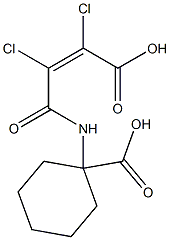 1-(3-Carboxy-2,3-dichloro-acryloylamino)-cyclohexanecarboxylic acid 结构式