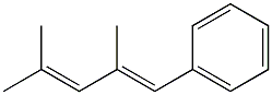 (2,4-Dimethyl-penta-1,3-dienyl)-benzene 结构式