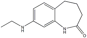 2H-1-Benzazepin-2-one,  8-(ethylamino)-1,3,4,5-tetrahydro- 结构式