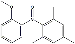2-[(2-methoxyphenyl)sulfinyl]-1,3,5-trimethylbenzene 结构式