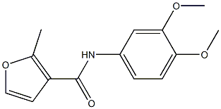 N-(3,4-dimethoxyphenyl)-2-methyl-3-furamide 结构式