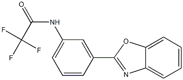 N-[3-(1,3-benzoxazol-2-yl)phenyl]-2,2,2-trifluoroacetamide 结构式