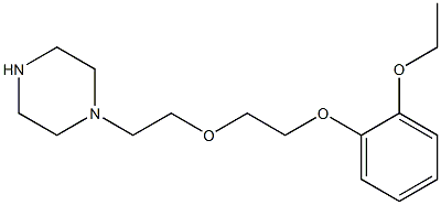 1-{2-[2-(2-ethoxyphenoxy)ethoxy]ethyl}piperazine 结构式