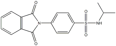 4-(1,3-dioxo-1,3-dihydro-2H-isoindol-2-yl)-N-isopropylbenzenesulfonamide 结构式