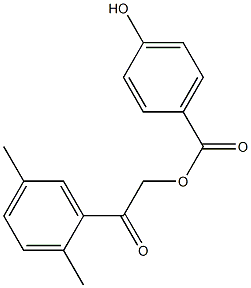 2-(2,5-dimethylphenyl)-2-oxoethyl 4-hydroxybenzoate 结构式