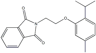 2-[2-(2-isopropyl-5-methylphenoxy)ethyl]-1H-isoindole-1,3(2H)-dione 结构式