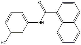 N-(3-hydroxyphenyl)-1-naphthamide 结构式