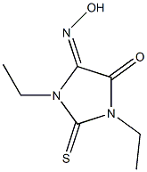 1,3-diethyl-2-thioxoimidazolidine-4,5-dione 4-oxime 结构式