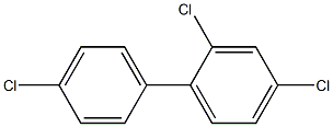 2.4.4'-TRICHLOROBIPHENYL SOLUTION 100UG/ML IN HEXANE 2ML 结构式