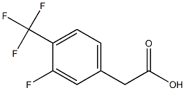3-氟-4-三氟甲基苯乙酸 结构式