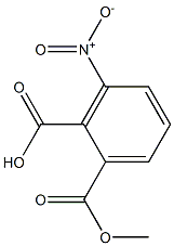 3-硝基-2-羧基苯甲酸甲酯 结构式