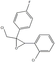 1-氯-3-(2-氯苯基)-2,3-环氧-2-(4-氟苯基)-丙烷 结构式