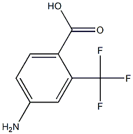 4-氨基-2-三氟甲基苯甲酸 结构式