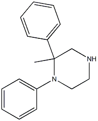 N-(二苯基)甲基哌嗪 结构式