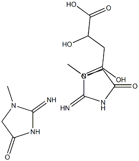 二肌酸苹果酸盐 结构式