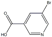 5-溴吡啶-3-羧酸 结构式