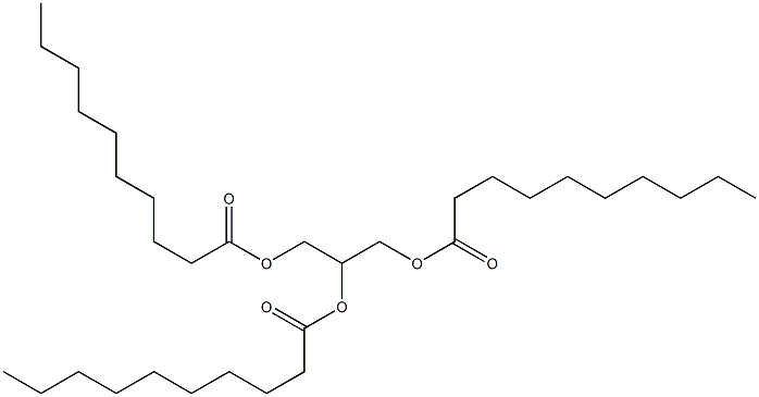 辛酸癸酸三甘油酯 结构式