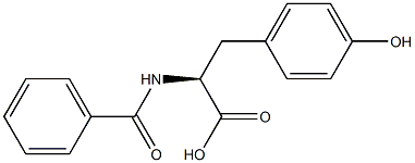N-苯甲酰-L-酪氨酸 结构式