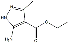 1-甲基-4-乙氧羰基-5-胺基吡唑 结构式