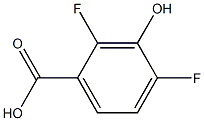 2,4-二氟-3-羟基苯甲酸 结构式
