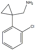 [1-(2-Chlorophenyl)cyclopropyl]methylamine 结构式