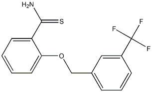 2-{[3-(trifluoromethyl)phenyl]methoxy}benzene-1-carbothioamide 结构式