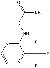 2-{[3-(trifluoromethyl)pyridin-2-yl]amino}acetamide 结构式