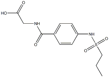 2-{[4-(propane-1-sulfonamido)phenyl]formamido}acetic acid 结构式